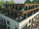 Forest Park, terasy na horných podlažiach
